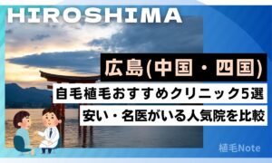 広島県の自毛植毛クリニックおすすめ5選！費用が安い・人気院をランキング形式で紹介